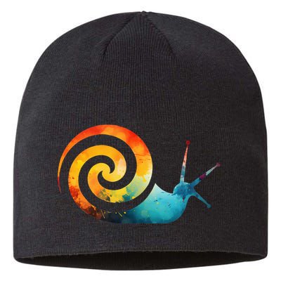 Simple snail Animals Funny little Minimalist Snail  Sustainable Beanie