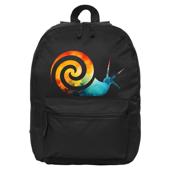 Simple snail Animals Funny little Minimalist Snail  16 in Basic Backpack