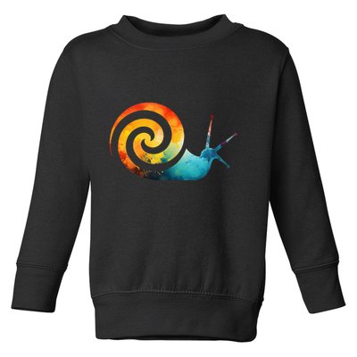 Simple snail Animals Funny little Minimalist Snail  Toddler Sweatshirt