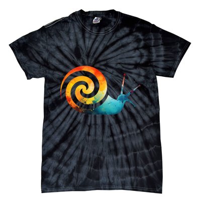 Simple snail Animals Funny little Minimalist Snail  Tie-Dye T-Shirt