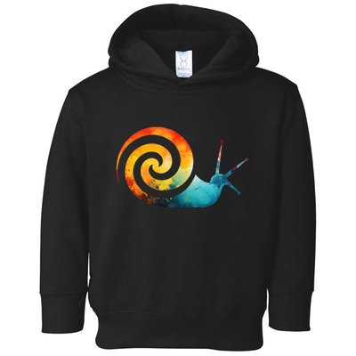 Simple snail Animals Funny little Minimalist Snail  Toddler Hoodie