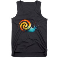 Simple snail Animals Funny little Minimalist Snail  Tank Top