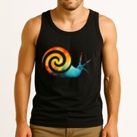 Simple snail Animals Funny little Minimalist Snail  Tank Top