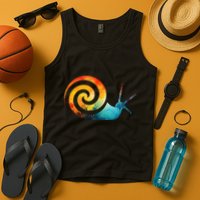 Simple snail Animals Funny little Minimalist Snail  Tank Top