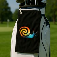 Simple snail Animals Funny little Minimalist Snail  Golf Towel