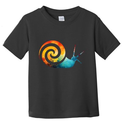 Simple snail Animals Funny little Minimalist Snail  Toddler T-Shirt