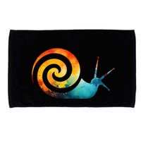Simple snail Animals Funny little Minimalist Snail  Microfiber Hand Towel