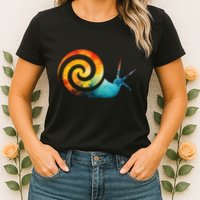 Simple snail Animals Funny little Minimalist Snail  Womens T-Shirt
