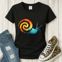 Simple snail Animals Funny little Minimalist Snail  Womens T-Shirt