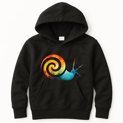 Simple snail Animals Funny little Minimalist Snail  Kids Hoodie