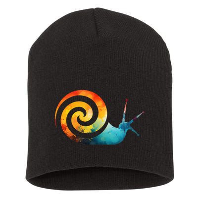 Simple snail Animals Funny little Minimalist Snail  Short Acrylic Beanie