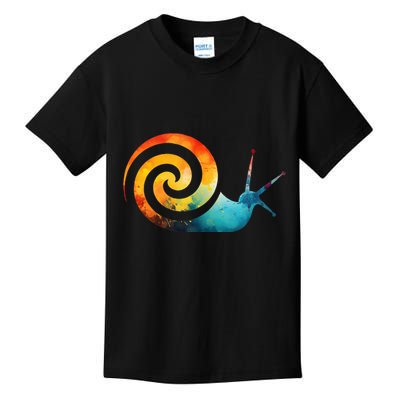 Simple snail Animals Funny little Minimalist Snail  Kids T-Shirt