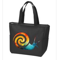 Simple snail Animals Funny little Minimalist Snail  Zip Tote Bag