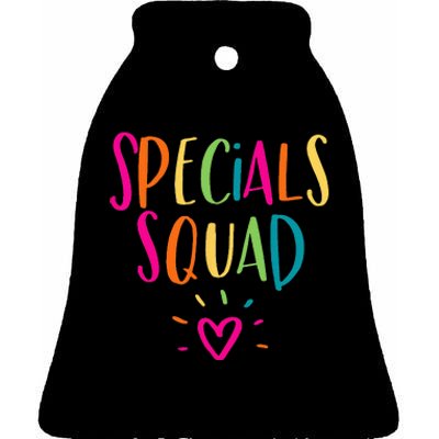 Specials Squad Art Music PE Tech Gym Teacher Team Ceramic Bell Ornament