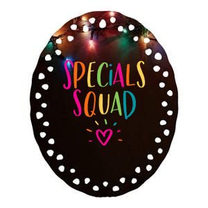 Specials Squad Art Music PE Tech Gym Teacher Team Ceramic Oval Ornament