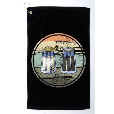 Salt Shaker And Pepper Retro Salt Lover Pepper Lover Salt Funny Gift Golf Towel