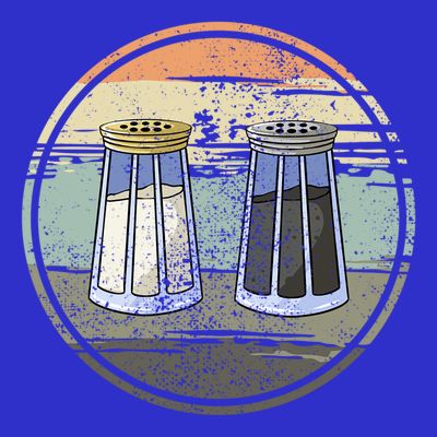 Salt Shaker And Pepper Retro Salt Lover Pepper Lover Salt Funny Gift T-Shirt