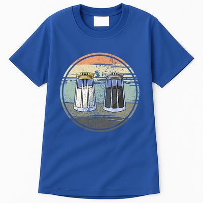 Salt Shaker And Pepper Retro Salt Lover Pepper Lover Salt Funny Gift Tall T-Shirt