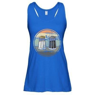 Salt Shaker And Pepper Retro Salt Lover Pepper Lover Salt Funny Gift Ladies Essential Flowy Tank