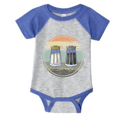 Salt Shaker And Pepper Retro Salt Lover Pepper Lover Salt Funny Gift Infant Baby Jersey Bodysuit