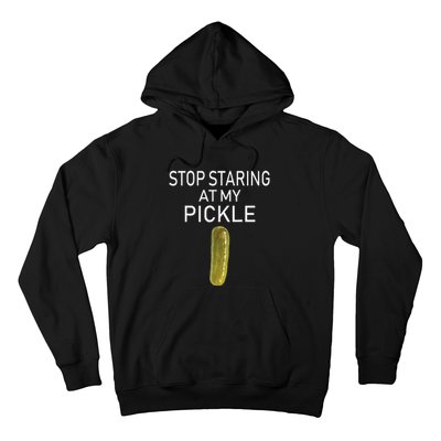 Stop Staring At My Pickle Dirty Adult Halloween Costume Idea Hoodie