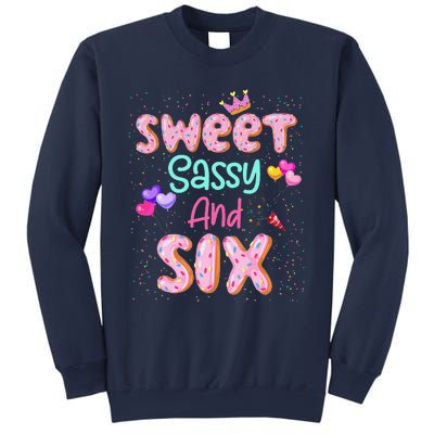 Sweet Sassy And Six Birthday For Girl 6 Year Old Sweatshirt