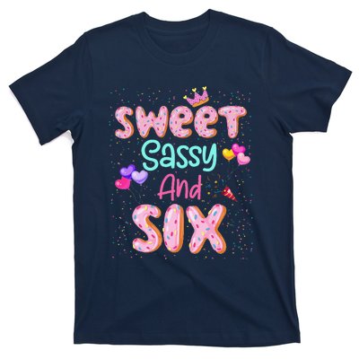 Sweet Sassy And Six Birthday For Girl 6 Year Old T-Shirt