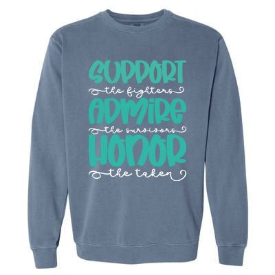 Sexual Support Awareness Month Warrior Inspirational Saying Funny Gift Garment-Dyed Sweatshirt