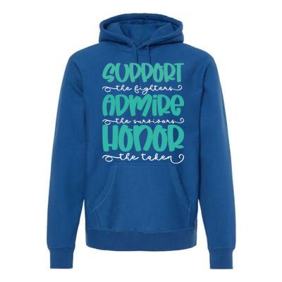 Sexual Support Awareness Month Warrior Inspirational Saying Funny Gift Premium Hoodie