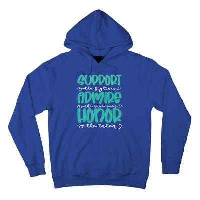 Sexual Support Awareness Month Warrior Inspirational Saying Funny Gift Tall Hoodie