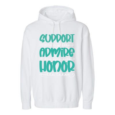 Sexual Support Awareness Month Warrior Inspirational Saying Funny Gift Garment-Dyed Fleece Hoodie