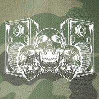 Skull Speakers Audio Gothic Regular Legacy Tie Dye Trucker Hat