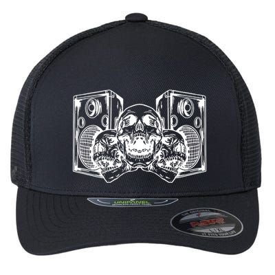 Skull Speakers Audio Gothic Regular Flexfit Unipanel Trucker Cap