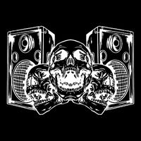 Skull Speakers Audio Gothic Regular Poster