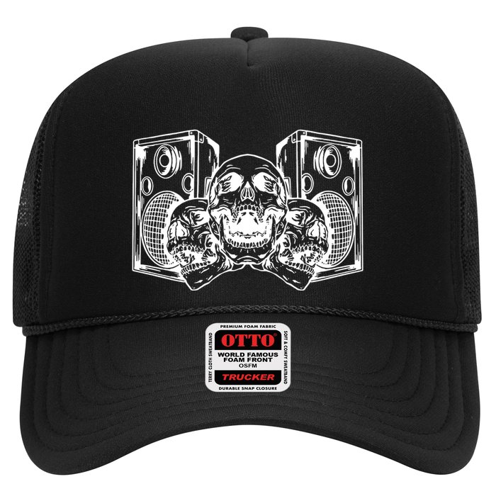 Skull Speakers Audio Gothic Regular Hat