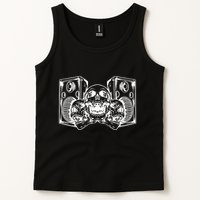 Skull Speakers Audio Gothic Regular Tank Top