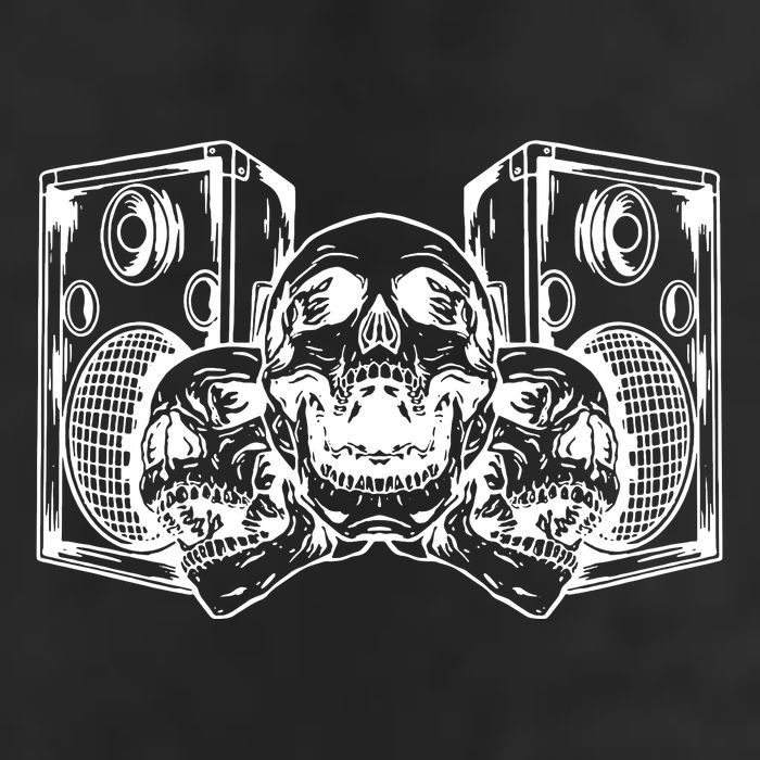 Skull Speakers Audio Gothic Regular Golf Towel