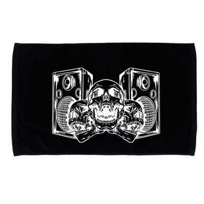 Skull Speakers Audio Gothic Regular Microfiber Hand Towel