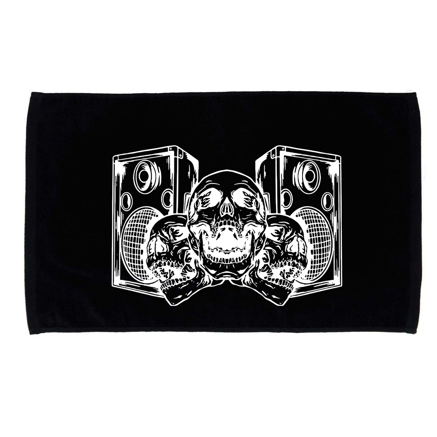 Skull Speakers Audio Gothic Regular Microfiber Hand Towel