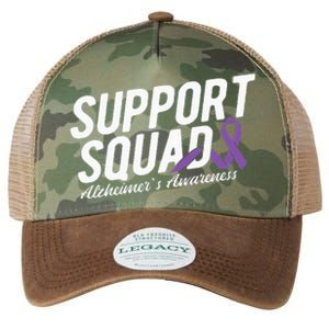 Support Squad Alzheimers Awareness Legacy Tie Dye Trucker Hat