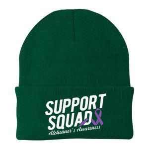 Support Squad Alzheimers Awareness Knit Cap Winter Beanie