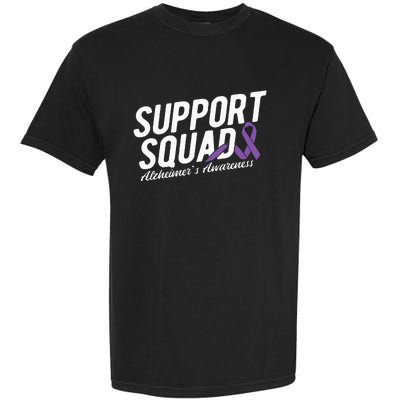 Support Squad Alzheimers Awareness Garment-Dyed Heavyweight T-Shirt