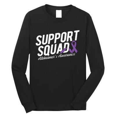 Support Squad Alzheimers Awareness Long Sleeve Shirt