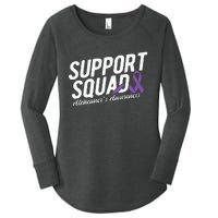 Support Squad Alzheimers Awareness Women's Perfect Tri Tunic Long Sleeve Shirt