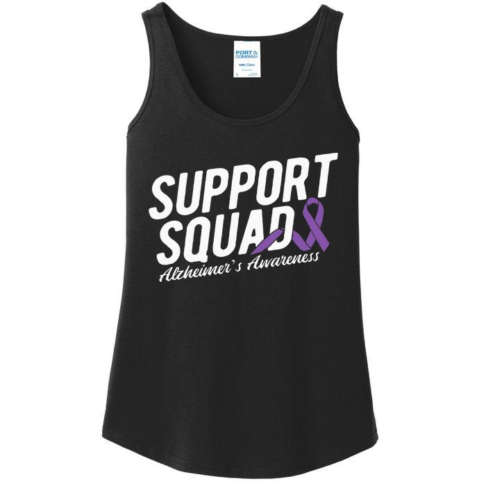 Support Squad Alzheimers Awareness Ladies Essential Tank