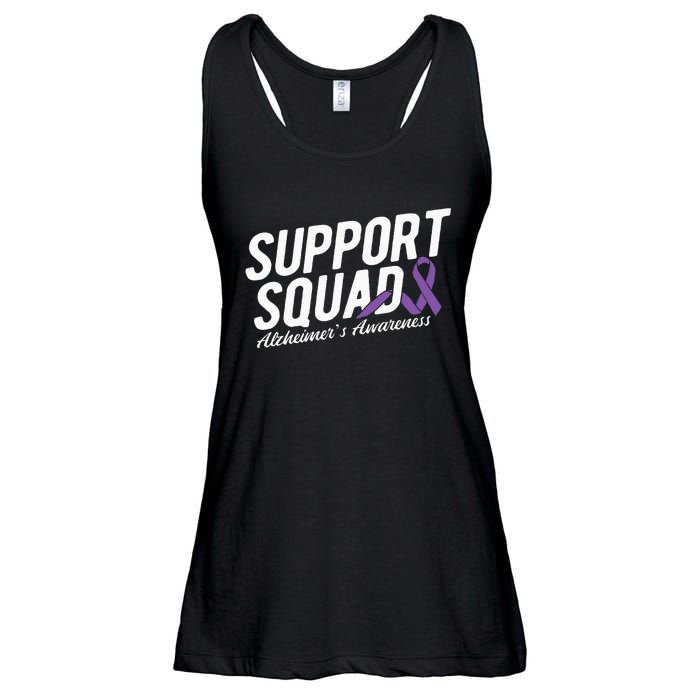 Support Squad Alzheimers Awareness Ladies Essential Flowy Tank