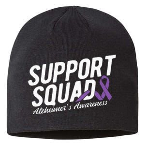 Support Squad Alzheimers Awareness Sustainable Beanie