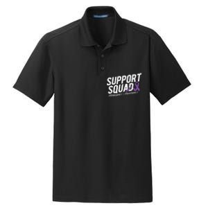 Support Squad Alzheimers Awareness Dry Zone Grid Polo