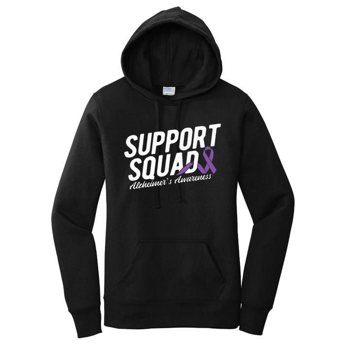 Support Squad Alzheimers Awareness Women's Pullover Hoodie