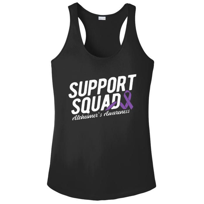 Support Squad Alzheimers Awareness Ladies PosiCharge Competitor Racerback Tank